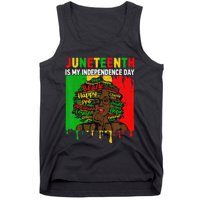 Juneteenth Is My Independence Day Black Black Queen Tank Top