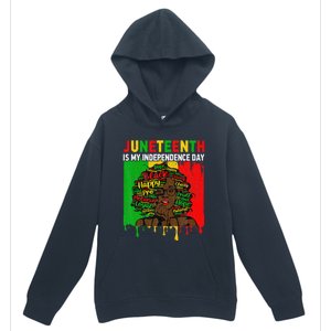 Juneteenth Is My Independence Day Black Black Queen Urban Pullover Hoodie