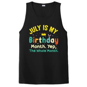 July Is My Birthday Yes The Whole Month PosiCharge Competitor Tank