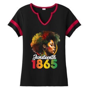 Juneteenth Is My Independence Day Womens Black Pride Ladies Halftime Notch Neck Tee