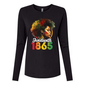 Juneteenth Is My Independence Day Womens Black Pride Womens Cotton Relaxed Long Sleeve T-Shirt