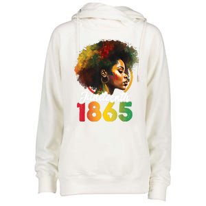 Juneteenth Is My Independence Day Womens Black Pride Womens Funnel Neck Pullover Hood