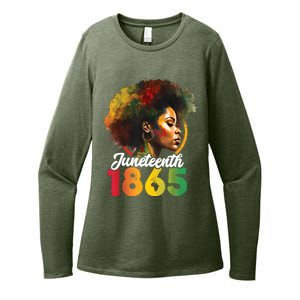 Juneteenth Is My Independence Day Womens Black Pride Womens CVC Long Sleeve Shirt