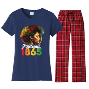 Juneteenth Is My Independence Day Womens Black Pride Women's Flannel Pajama Set