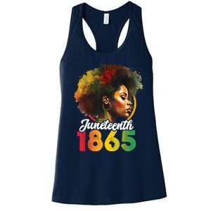 Juneteenth Is My Independence Day Womens Black Pride Women's Racerback Tank