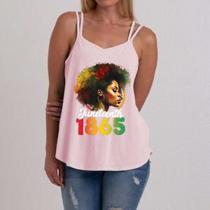 Juneteenth Is My Independence Day Womens Black Pride Women's Strappy Tank