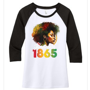 Juneteenth Is My Independence Day Womens Black Pride Women's Tri-Blend 3/4-Sleeve Raglan Shirt