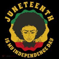 Juneteenth Is My Independence Day Black Female Pride Visor