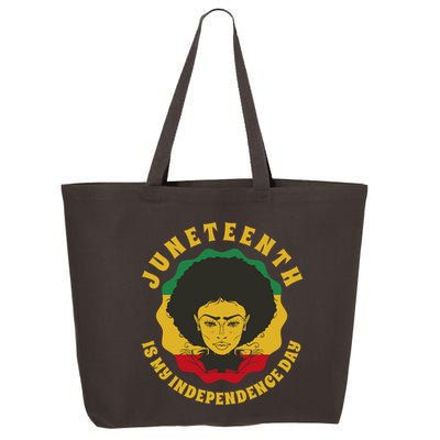 Juneteenth Is My Independence Day Black Female Pride 25L Jumbo Tote