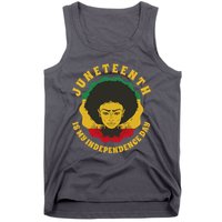 Juneteenth Is My Independence Day Black Female Pride Tank Top