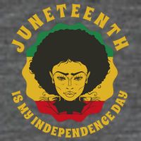 Juneteenth Is My Independence Day Black Female Pride Zip Tote Bag