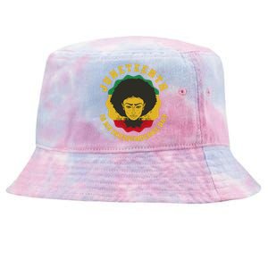 Juneteenth Is My Independence Day Black Female Pride Tie-Dyed Bucket Hat