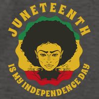 Juneteenth Is My Independence Day Black Female Pride Vector Backpack