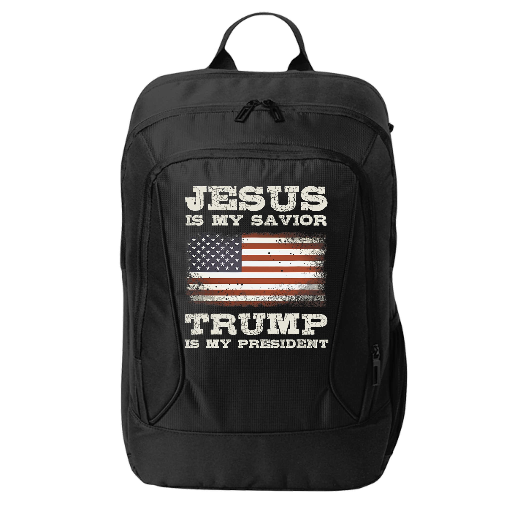 Jesus Is My Savior Trump Is My President City Backpack