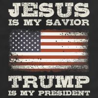 Jesus Is My Savior Trump Is My President Adult Drive Performance Visor
