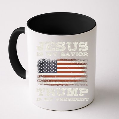 Jesus Is My Savior Trump Is My President Mug