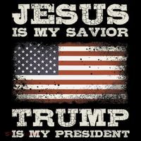 Jesus Is My Savior Trump Is My President Womens T-Shirt