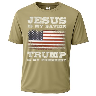 Jesus Is My Savior Trump Is My President Performance Shirt