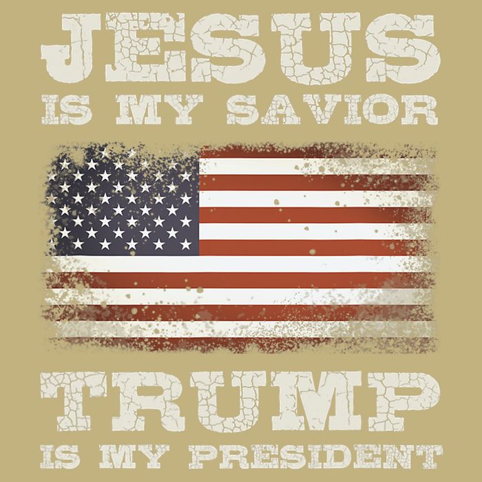 Jesus Is My Savior Trump Is My President Cooling Performance Crew T-Shirt