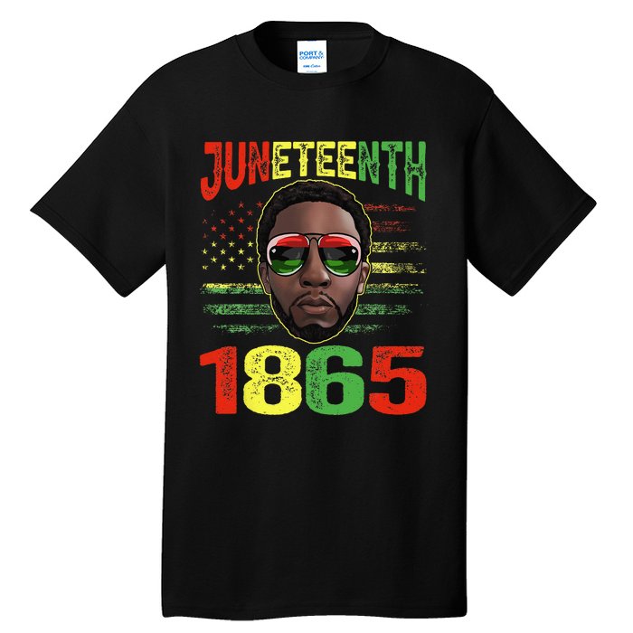 Juneteenth Is My Independence Day Black King Fathers Day Tall T-Shirt