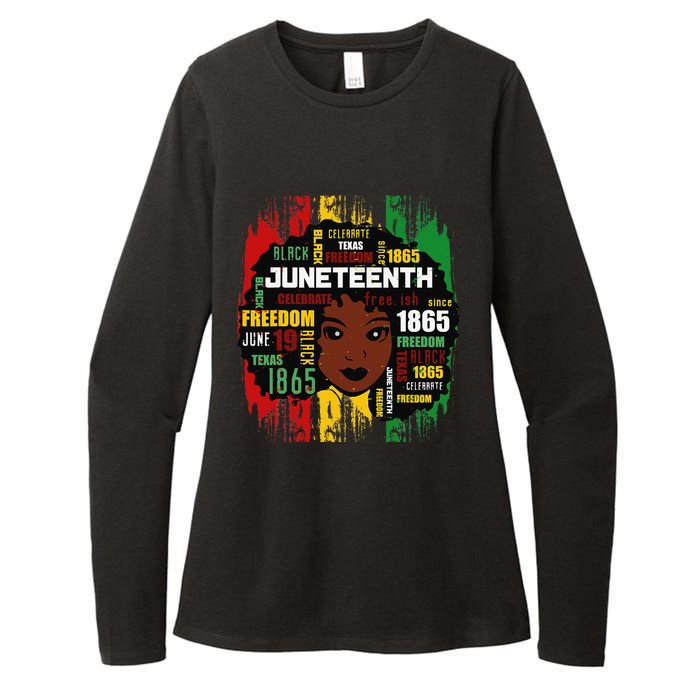 Juneteenth Is My Independence Day Black  Freedom 1865 Womens CVC Long Sleeve Shirt