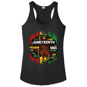 Juneteenth Is My Independence Day Black  Freedom 1865 Ladies PosiCharge Competitor Racerback Tank