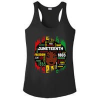 Juneteenth Is My Independence Day Black  Freedom 1865 Ladies PosiCharge Competitor Racerback Tank