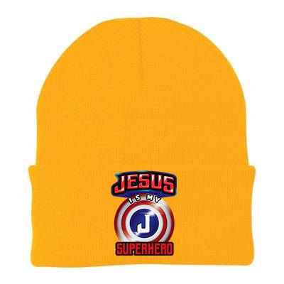 Jesus Is My Superhero Cute Powerful Christian Gift Knit Cap Winter Beanie