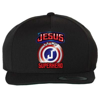 Jesus Is My Superhero Cute Powerful Christian Gift Wool Snapback Cap