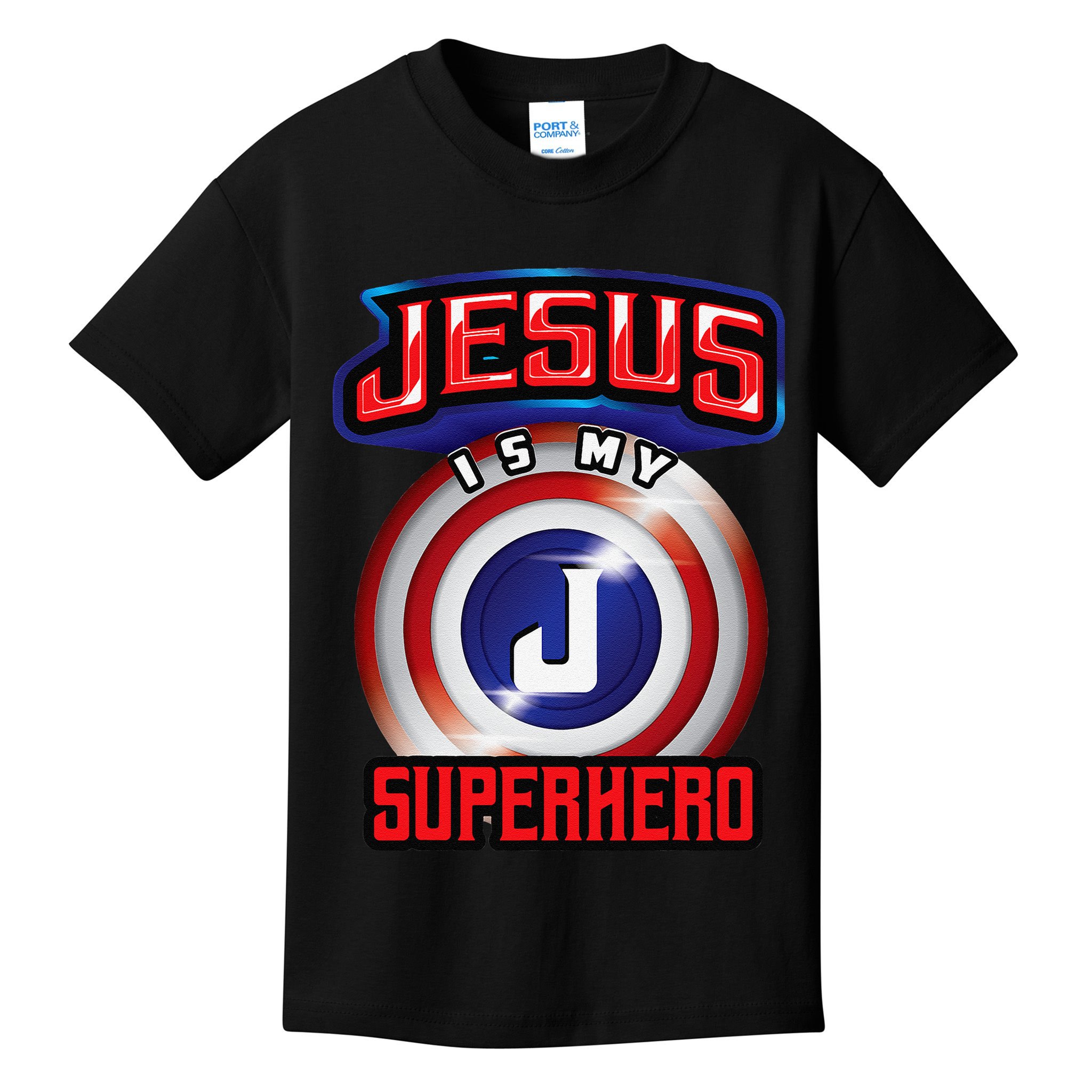 Jesus Is My Superhero Cute Powerful Christian Gift Kids T-Shirt