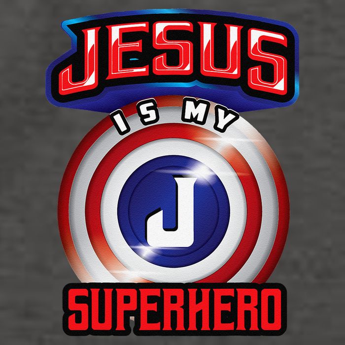 Jesus Is My Superhero Cute Powerful Christian Gift Vector Backpack