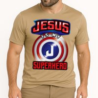 Jesus Is My Superhero Cute Powerful Christian Gift Cooling Performance Crew T-Shirt