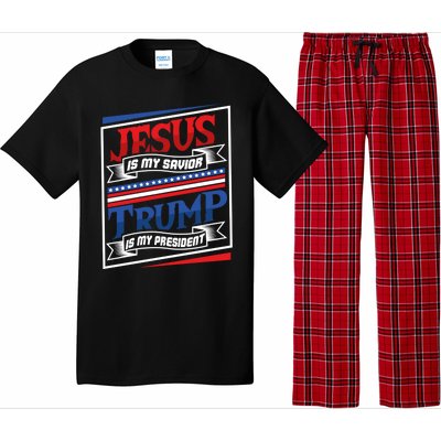 Jesus Is My Savior Trump Is My President Elections 2020 Gift Pajama Set