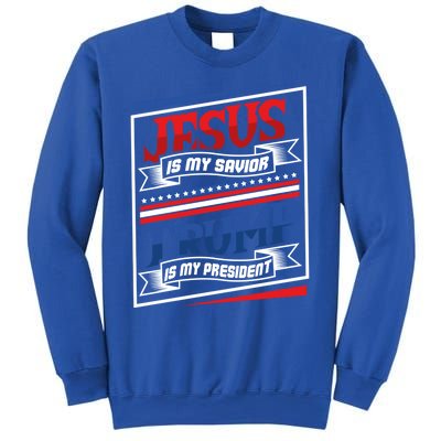 Jesus Is My Savior Trump Is My President Elections 2020 Gift Sweatshirt