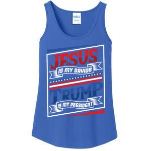 Jesus Is My Savior Trump Is My President Elections 2020 Gift Ladies Essential Tank