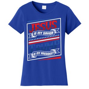 Jesus Is My Savior Trump Is My President Elections 2020 Gift Women's T-Shirt