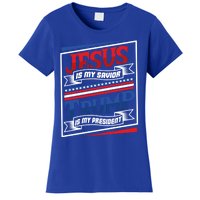 Jesus Is My Savior Trump Is My President Elections 2020 Gift Women's T-Shirt