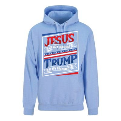 Jesus Is My Savior Trump Is My President Elections 2020 Gift Unisex Surf Hoodie