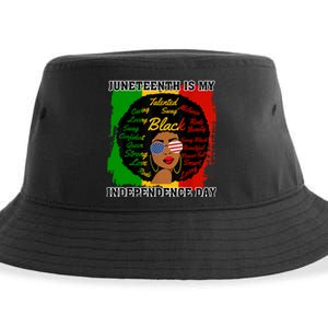 Juneteenth Is My Independence Day Black Girl Black Queen Sustainable Bucket Hat