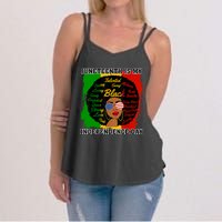 Juneteenth Is My Independence Day Black Girl Black Queen Women's Strappy Tank