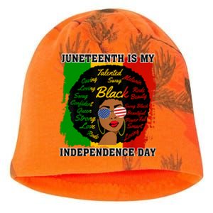 Juneteenth Is My Independence Day Black Girl Black Queen Kati - Camo Knit Beanie