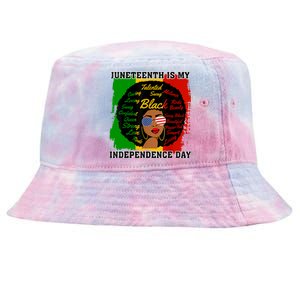 Juneteenth Is My Independence Day Black Girl Black Queen Tie-Dyed Bucket Hat