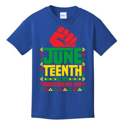 Juneteenth Is My Independence Day Outfit Funny Juneteenth Gift Kids T-Shirt