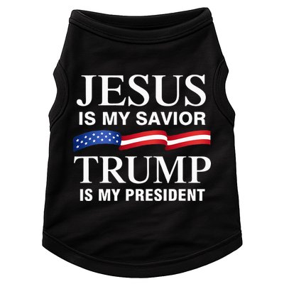 Jesus Is My Savior Trump Is My President Doggie Tank