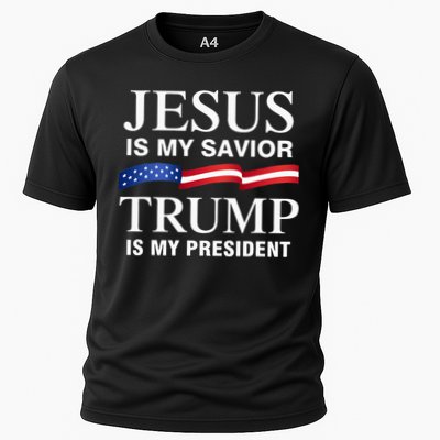 Jesus Is My Savior Trump Is My President Performance Shirt