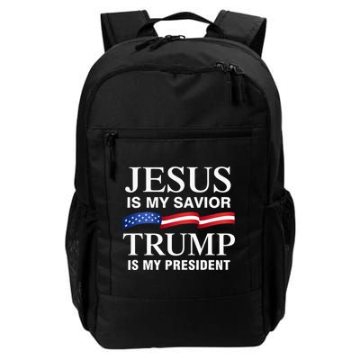 Jesus Is My Savior Trump Is My President Backpack