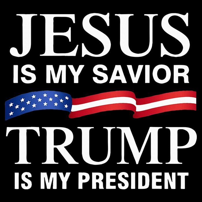 Jesus Is My Savior Trump Is My President Button