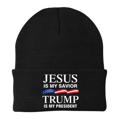 Jesus Is My Savior Trump Is My President Beanie