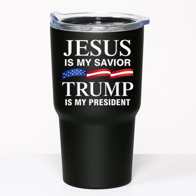Jesus Is My Savior Trump Is My President Tumbler