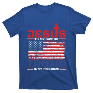 Jesus Is My Savior Trump Is My President Republican Gift T-Shirt